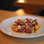 Roasted Peaches With Pancetta ($13)